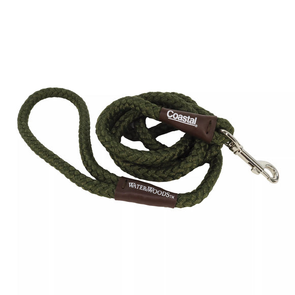 WOODS AND WATER ROPE LEAD - 6` [GREEN]