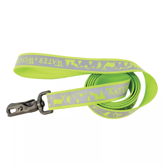 WOODS AND WATER GREEN AND GREY LEASH 6' REFLECTIVE