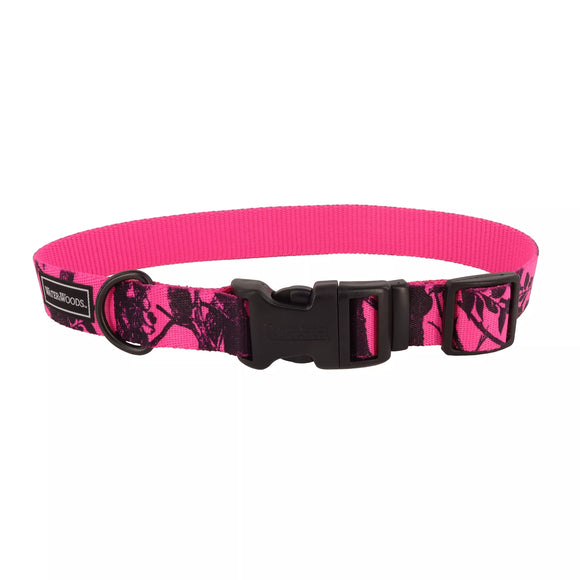 WOODS AND WATER NEON PINK COLLAR 14- 20