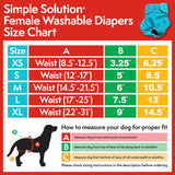 SIMPLE SOLUTIONS WASHABLE FEMALE DIAPER SMALL