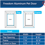 PETSAFE ALUMINUM PET DOOR MEDIUM
