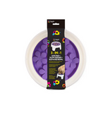 SPUNKYPUP 3 IN 1 LICK MAT, SLOW FEEDER, ELEVATED BOWL