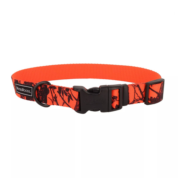 WOODS AND WATER ORNGE CAMO COLLAR 18- 26