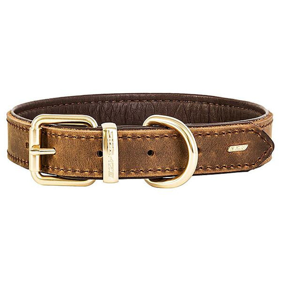 EZY DOG OXFORD COLLAR BROWN MED