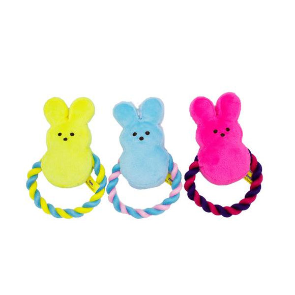 PEEPS PLUSH BUNNY WITH ROPE 7