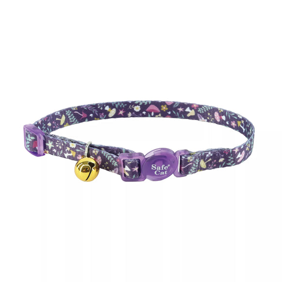 COASTAL BREAK AWAY CAT COLLAR PURPLE MUSHROOM