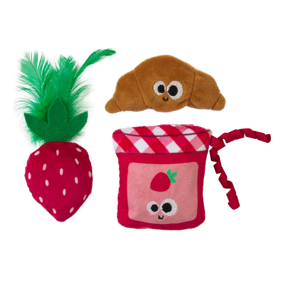 MAD CAT KITTY CROISSANT 3 PACK CAT TOY