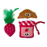 MAD CAT KITTY CROISSANT 3 PACK CAT TOY