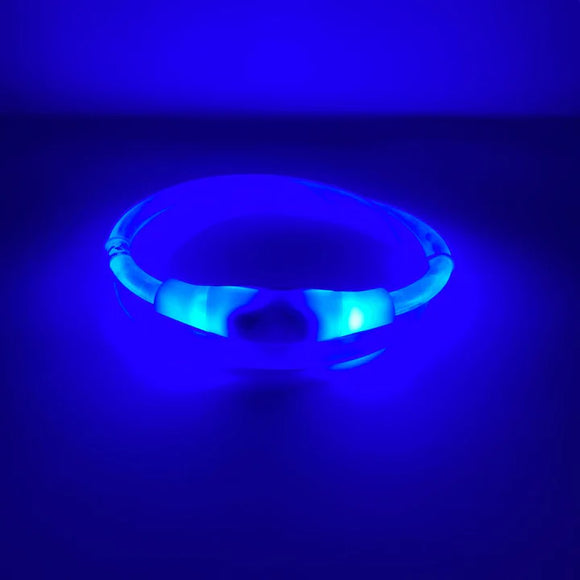 ROCKY MOUNTIAN DOG LED COLLAR BLUE