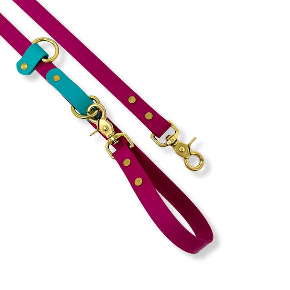 ROCKY MOUNTAIN DOG HANDS FREE WATERPROOF LEASH PLUM LAGOON