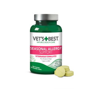 VET'S BEST DOG SEASONAL ALLERGY SUPPORT TABLETS 60P