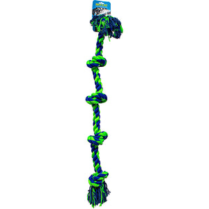 KNOTTY NICE ROPE TOY XL BLUE AND GREEN 36"