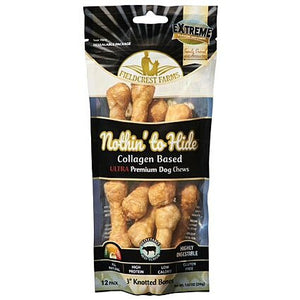 NOTHIN' TO HIDE ULTRA BEEF 3" BONE 12PK