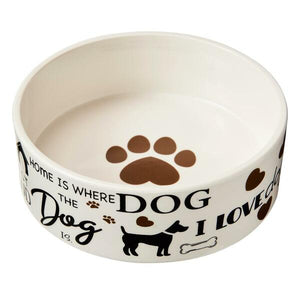 ETHICAL I LOVE DOGS BOWL 7"