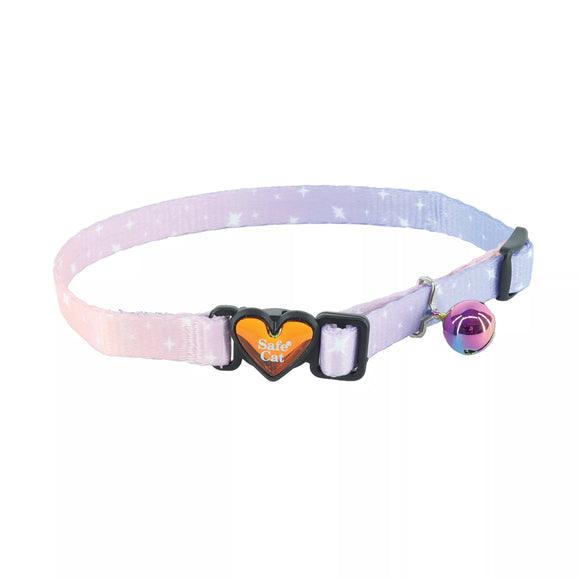 COASTAL BREAK AWAY CAT COLLAR PURPLE STAR