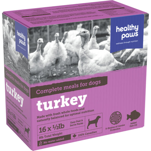 HEALTHY PAWS COMPLETE DINNER TURKY 8LB