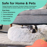 BEST FREINDS BY SHERI 45" DONUT BED TAUPE W FREE BLANKET