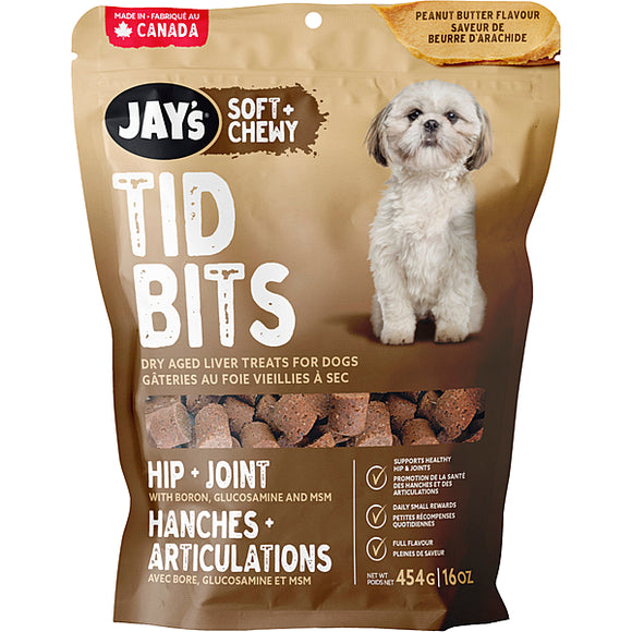 JAYS TID BITS HIP & JOINT PEANUT BUTTER 454G