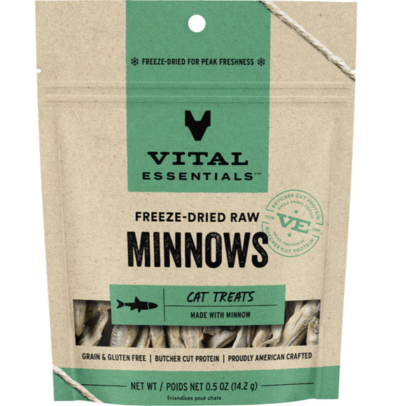 VITAL CAT TREATS MINNOWS 14G