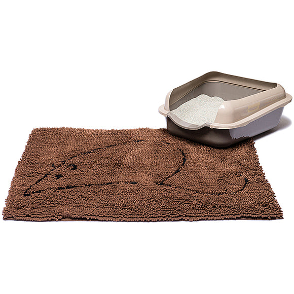 DOG GONE SMART DIRTY CAT LITTERMAT BROWN