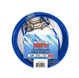BURGHAM TUFF TIE OUT CABLE 15FT SMALL/MEDIUM UP TO 60LB