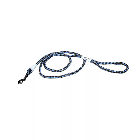 COASTAL K9 EXPLORER REFLECTIVE ROPE LEAD 6` SAPPHIRE BLUE