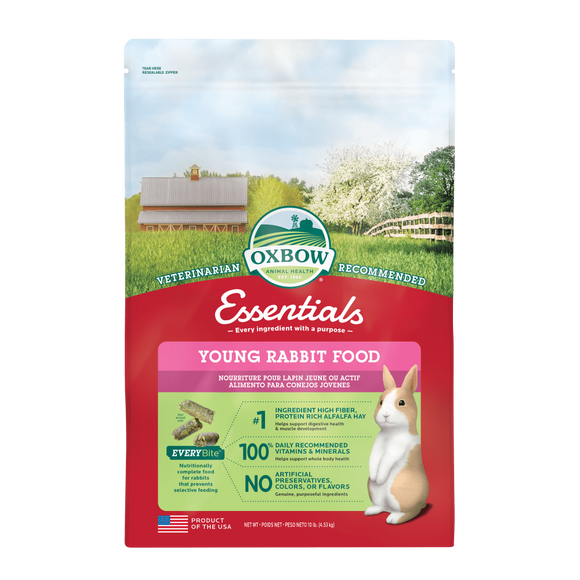 OXBOW ESSENTIALS YOUNG RABBIT FOOD 10LB