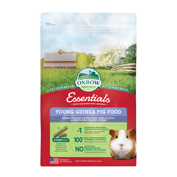 OXBOW ESSENTIALS YOUNG GUINEA PIG FOOD 5LB