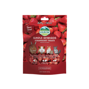 OXBOW SIMPLE REWARDS STRAWBERRY TREATS .5OZ