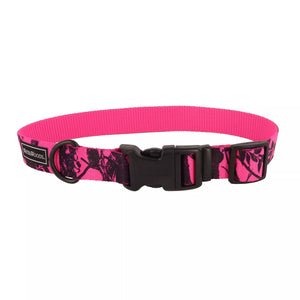 WOODS AND WATER NEON PINK COLLAR 14- 20"