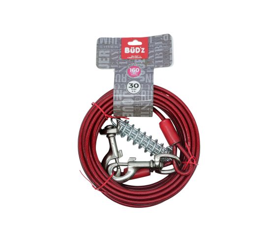 BUDZ TIE OUT UP TO 160LBS 30FT WITH SPRING