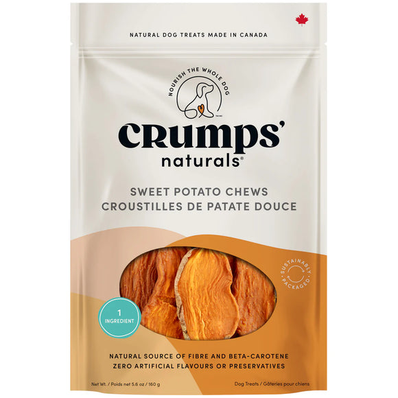 CRUMPS SWEET POTATO CHEWS FOR DOGS 11OZ
