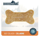 Dogginstix beef collagen collabone packaging with mountain background TREAT DOG SALE
