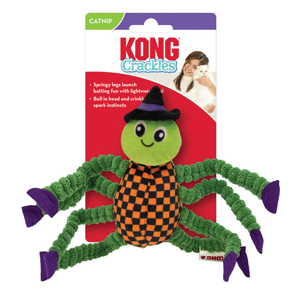 KONG CRACKLES SPIDER HALLOWEEN CAT TOY