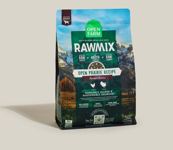 OPEN FARM RAWMIX ANCIENT GRAIN OPEN PRAIRE KIBBLE 3.5LB