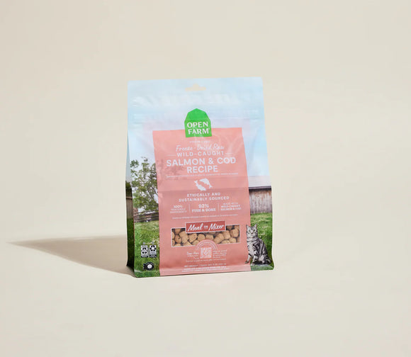 OPEN FARM SALMON & COD FREEZE DRIED MORSELS 3.5OZ