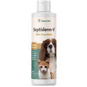 NATUREVET SEPTIDERM-V SKIN CARE BATH 8 OZ