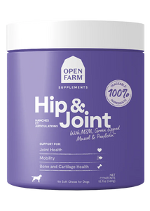 OPEN FARM DOG SUPPLEMENT HIP + JOINT 90 CHEWS