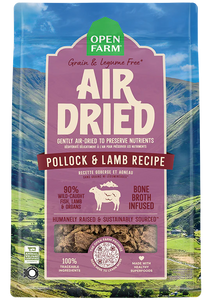 OPEN FARMS AIR DRIED POLLOCK & LAMB 1LB