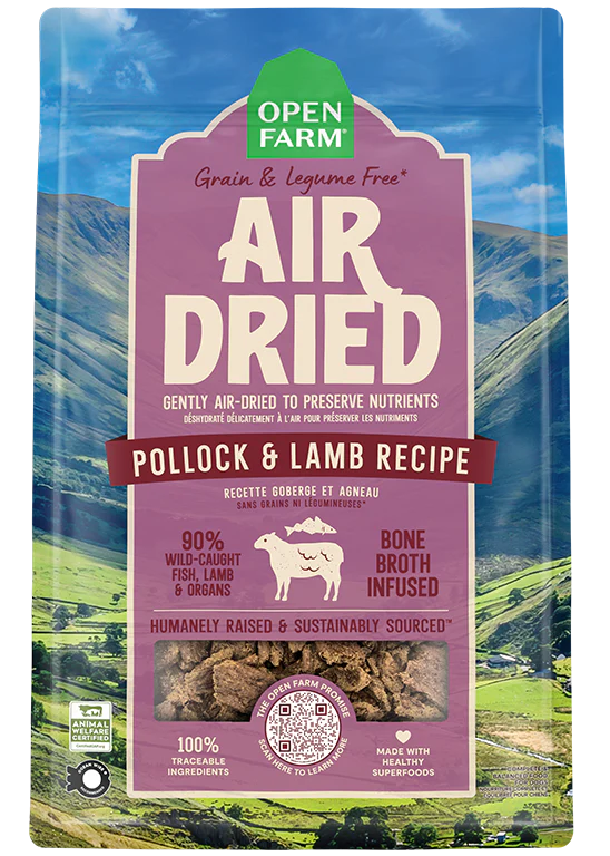 OPEN FARMS AIR DRIED POLLOCK & LAMB 1LB