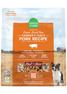 OPEN FARM FREEZE-DRIED RAW PORK MORSELS 382G