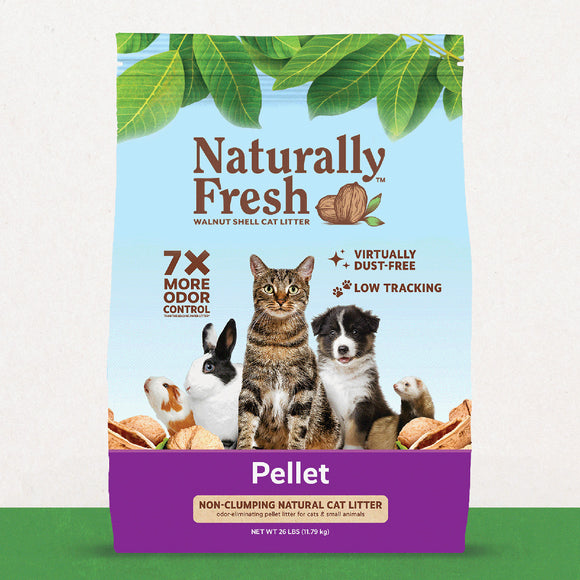 NATURALLY FRESH WALNUT SHELL PELLET CAT LITTR 26LB