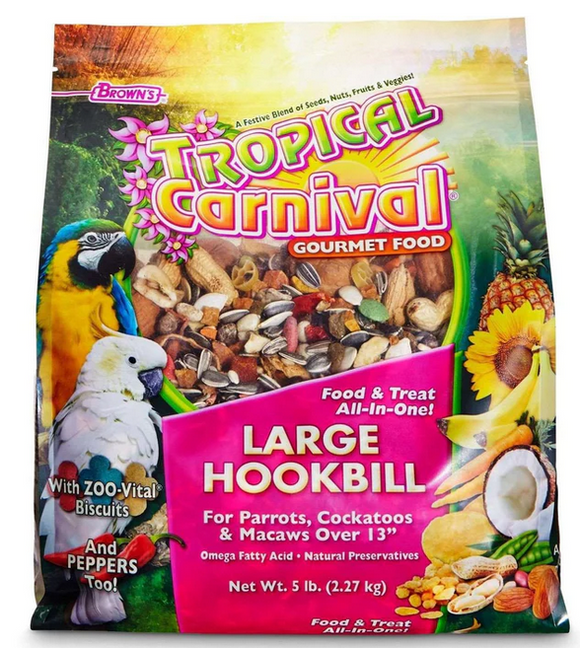 BROWNS SMALL HOOKBILL FOOD 5 POUNDS