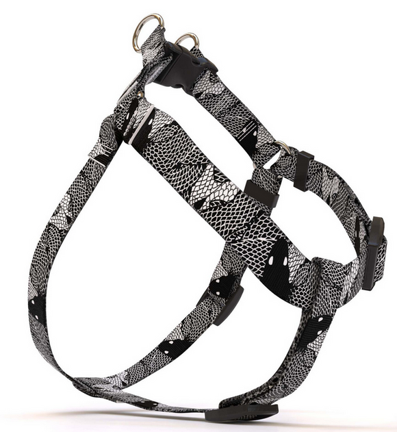 YELLOW DOG STEP-IN HARNESS MED SNAKESKIN