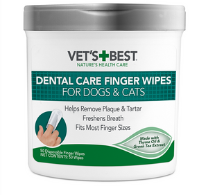 VETSBEST DENTAL CARE FINGER WIPES