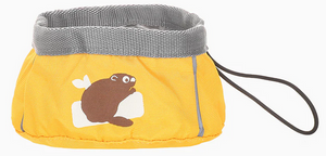 HUGSMART COLLAPSIBLE BEAVER DOG BOWL SMALL