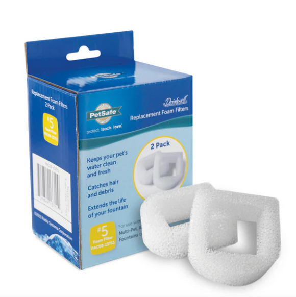 PETSAFE DRINKWELL REPLACEMENT FOAM FILTERS 2 PACK