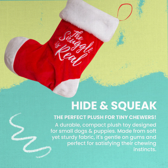 SNUGAROOZ HIDE + SQUEAK STOCKING