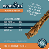 DOGGINSTIX BEEF TRIPE BRAID 6"