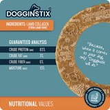 DOGGINSTIX LAMB COLLAGEN DONUT 9"